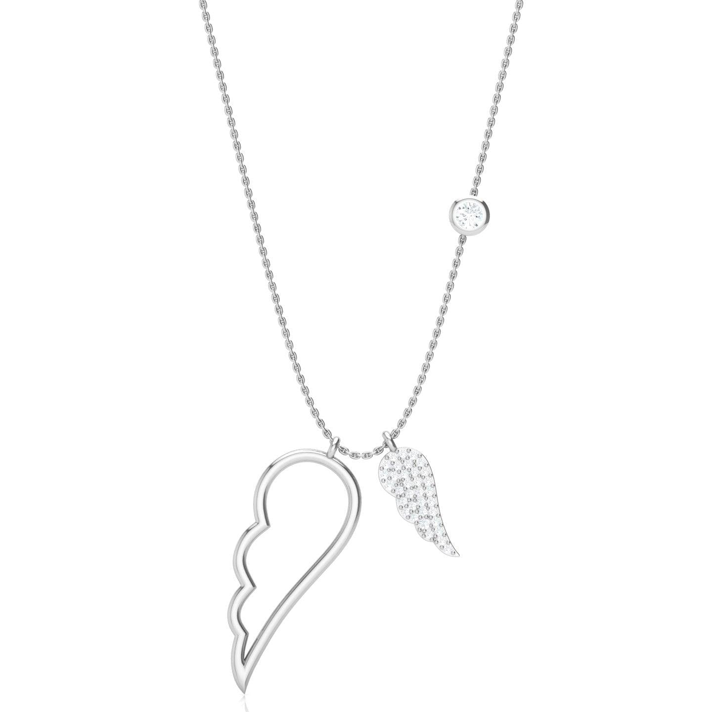 Angel Wing Necklace Exquisite Design: Angel Wing Jewelry Beautiful Symbolic  Meaning Of Love Silver - Walmart.com
