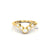 Diamonds On A Tiara Gold Ring - Praavy