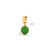 The Green Stone Charm In Gold - Praavy