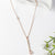 The Stick and Pink Stone Necklace - Praavy